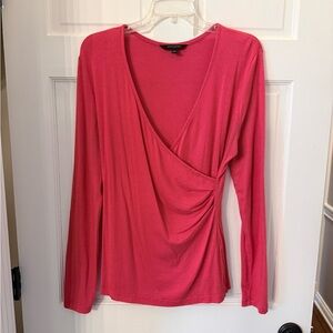 Banana Republic Long Sleeve Wrap Top
